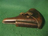 ORIGINAL WWII GERMAN LUFTWAFFE LUGER P08 PISTOL BROWN HARD SHELL HOLSTER 1934 #5 - 2 of 14