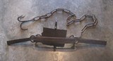 Antique Bear Trap with Chain & Hook - 4 of 11