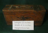 WWI 30cal Machine Gun WOOD Dovetail Ammo Box Aerial Airplane Marked - 17 of 17