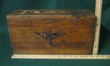 WWI 30cal Machine Gun WOOD Dovetail Ammo Box Aerial Airplane Marked - 16 of 17