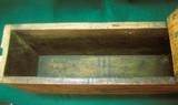WWI 30cal Machine Gun WOOD Dovetail Ammo Box Aerial Airplane Marked - 10 of 17