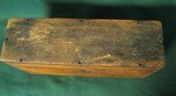 WWI 30cal Machine Gun WOOD Dovetail Ammo Box Aerial Airplane Marked - 13 of 17