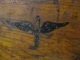 WWI 30cal Machine Gun WOOD Dovetail Ammo Box Aerial Airplane Marked - 2 of 17