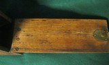 WWI 30cal Machine Gun WOOD Dovetail Ammo Box Aerial Airplane Marked - 11 of 17