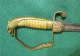 AMERICAN EAGLE HEAD INFANTRY OFFICER’S SWORD 1820s