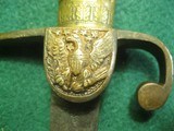 AMERICAN EAGLE HEAD INFANTRY OFFICER’S SWORD 1820s - 7 of 14