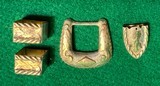 WESTERN STERLING SILVER & GOLD BELT BUCKLE - 2 of 8
