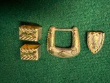 WESTERN STERLING SILVER & GOLD BELT BUCKLE - 4 of 8