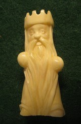 Vintage Inuit Eskimo Carved Wizard King from Greenland