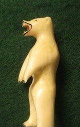 Vintage Inuit Eskimo Carved Standing Polar Bear from Alaska - 5 of 8