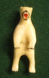 Vintage Inuit Eskimo Carved Standing Polar Bear from Alaska