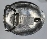 Very Large Western Turquoise Belt Buckle for Wear or Holster #2 - 7 of 12