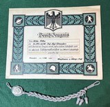 Original Early Nazi WW2 German Army (Heer) Marksman Lanyard & Award 1935 - 4 of 13