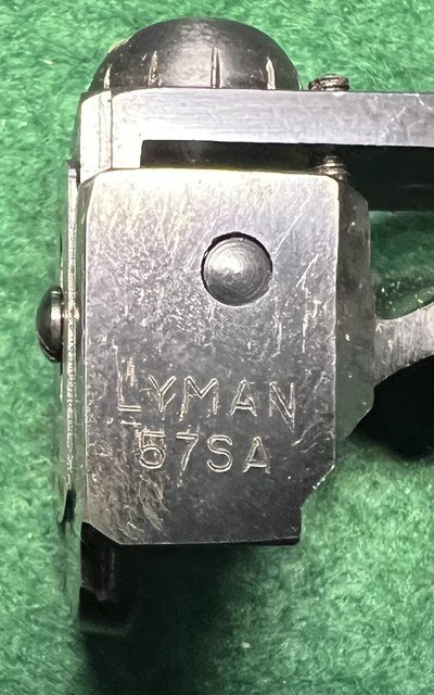 Lyman 57SA Savage 99 Rear Sight Peep Box/paper 1-1/8 Hole Spacing - Image 6 of 11