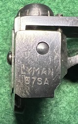 Lyman 57SA Savage 99 Rear Sight Peep Box/paper 1-1/8 Hole Spacing - Image 6 of 11