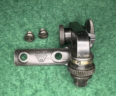 Vintage WFC Co. No 150 Micro Peep Receiver Sight Savage 3/4/5/6/7 w/Screws &Bag - Image 2 of 6