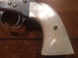 Colt SAA single action .45 nickel with pearl grips fine condition - 5 of 15