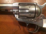 Colt SAA single action .45 nickel with pearl grips fine condition - 4 of 15