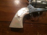 Colt SAA single action .45 nickel with pearl grips fine condition - 6 of 15