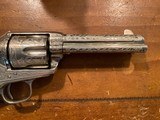 Colt single action SAA 4 3/4 six shooter 44-40 1883 engraved - 9 of 14