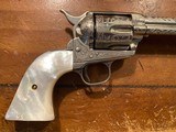 Colt single action SAA 4 3/4 six shooter 44-40 1883 engraved - 3 of 14