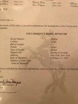 Colt single action Sheriff model with Pearl grips 1884 44-40 with letter - 9 of 15