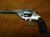 Nickle plate Belgium Revolver in 44 Colt - 1 of 8