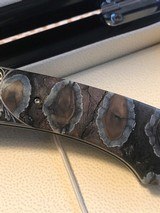 William Henry Spearpoint "Bighorn II" Folding Damascus Steel Knife - 6 of 17