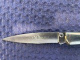 Orvis folding knife, 23/4 in. SS blade, bone handle with Orvis case. - 3 of 5