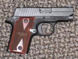 SIG SAUER P-238 BLACK W/ ROSEWOOD GRIPS - 3 of 4
