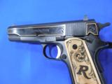 REMINGTON R1 HIGH-GRADE ENGRAVED ONE-OF-500 .45 ACP PISTOLS - 3 of 8