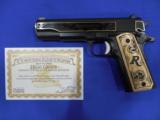 REMINGTON R1 HIGH-GRADE ENGRAVED ONE-OF-500 .45 ACP PISTOLS - 1 of 8