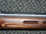 SAVAGE MODEL 93 BTVS STAINLESS HEAVY-BARREL .22 MAGNUM RIFLE WITH LAMINATED THUMBHOLE STOCK - 3 of 6