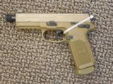 FnH TACTICAL FNX-45 PISTOL IN FDE, THREADED .45 ACP - 1 of 4