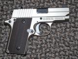 SIG SAUER P-238 IN NICKEL WITH VECTOR GRIPS AND NIGHTSIGHTS - 5 of 6