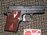 SIG SAUER P-938 IN 9 MM WITH NIGHT SIGHTS AND ROSEWOOD GRIPS - 4 of 5