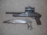 RUGER MODEL 10/22 CHARGER PISTOL WITH CUSTOM STOCK AND OPTICS - 1 of 2