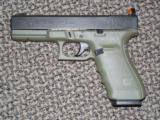 GLOCK .45 ACP MODEL 21 IN OD GREEN WITH "SNAKE EYES" SIGHTS - 1 of 5