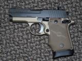 SIG SAUER MODEL P-938 "COMBAT" 9 MM PISTOL WITH TWO-TONE FDE FINISH - 1 of 5