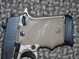 SIG SAUER MODEL P-938 "COMBAT" 9 MM PISTOL WITH TWO-TONE FDE FINISH - 3 of 5