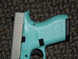 GLOCK MODEL 42 POCKET .380 ACP PISTOL FINISHED IN "TIFFANY BLUE" - 3 of 4