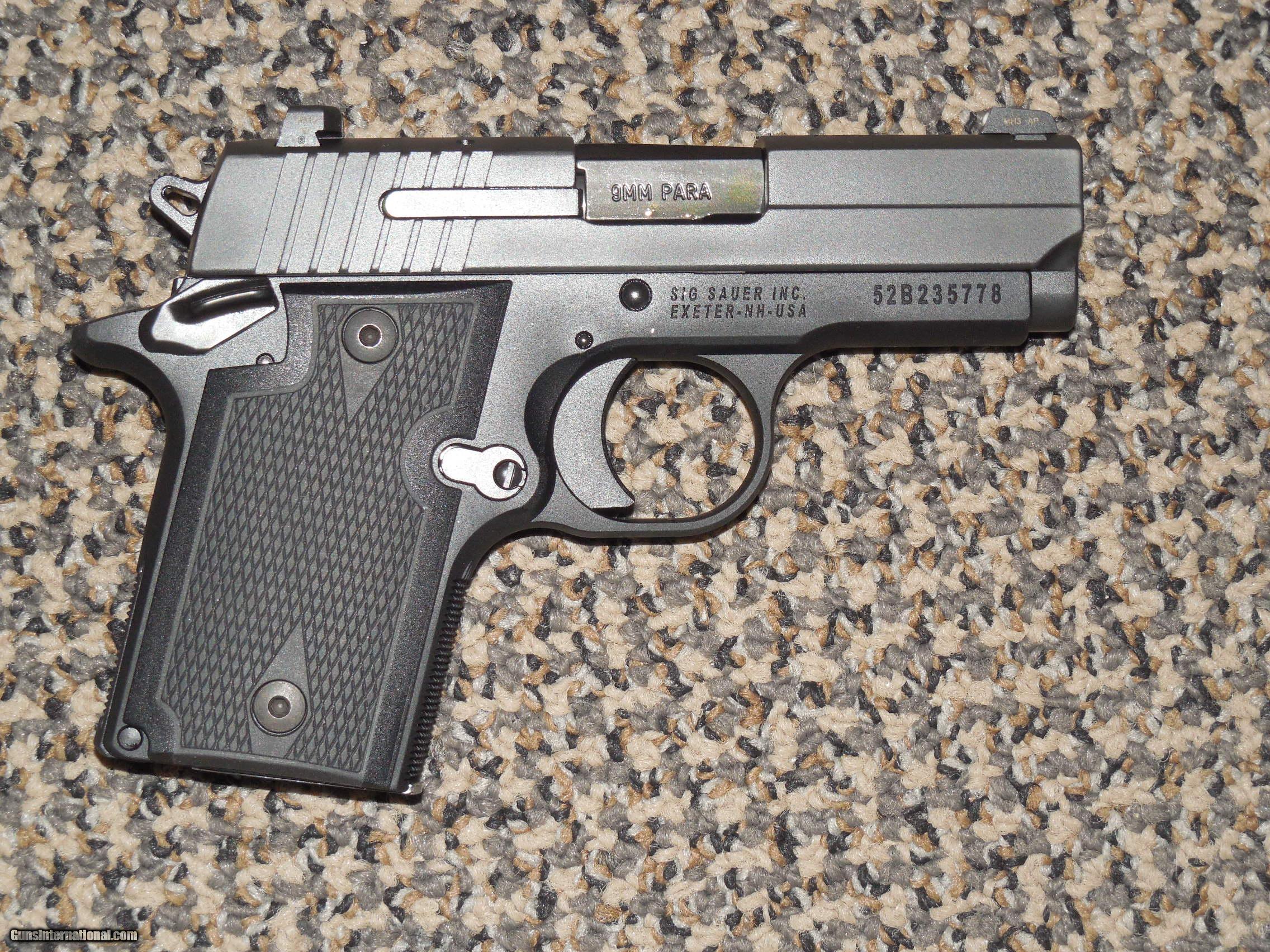 SIG SAUER P-938 PISTOL WITH NIGHT-SIGHT 9 MM