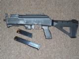 CHARLES DALY/CHIAPPA AK-9 PISTOL IN 9 MM WITH SB TACTICAL BRACE USES BERETTA MAGAZINES - 1 of 7