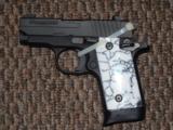 SIG SAUER MODEL P-238 POCKET PISTOL WITH CUSTOM GRIPS AND TWO MAGAZINES - REDUCED!! - 6 of 6