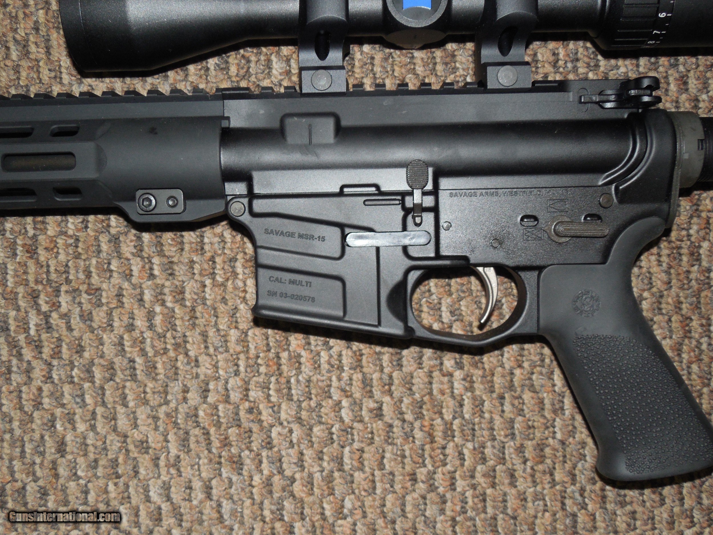 SAVAGE MSR 15 IN 224 VALKYRIE UPGRADED WITH ZEISS SCOPE AND SIX BOXES 