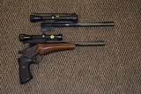 THOMPSON CENTER CONTENDER WITH TWO BARRELS/SCOPES: .35 REM and .357 HERRETT - 6 of 7