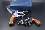 S&W MODEL 36 REVOLVER PAIR SQUARE AND ROUND BUTT MODELS - 1 of 11