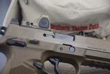 FN Model FNX-45 TACTICAL .45 ACP PISTOL IN FDE WITH MATCHING RMR SIGHT - 6 of 7