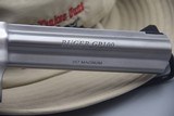 RUGER GP-100 SIX-INCH STAINLESS .357 MAGNUM REVOLVER NEW - 2 of 8