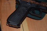 CUSTOM GLOCK MODEL 17 COPPER-PLATED & ENGRAVED....REDUCED WITH SHIPPING.... - 6 of 11